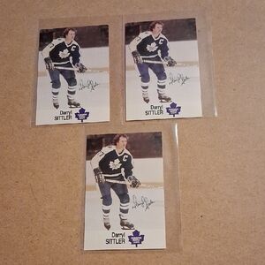 Darryl Sittler Hockey Trading Cards - Blue and White